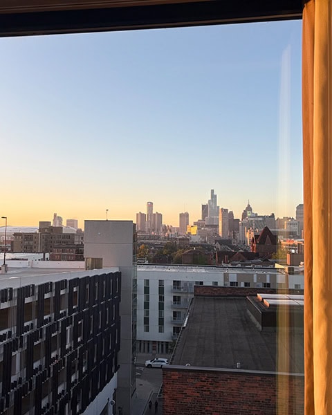 Sonnenaufgang aus meinem Hotelzimmer