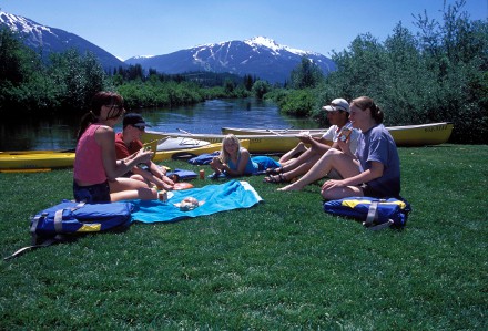 Kanada/British Columbia/Whistler/Picknick am Fluss