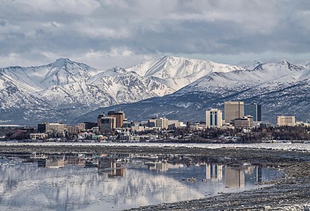 USA/Alaska/Anchorage Skyline