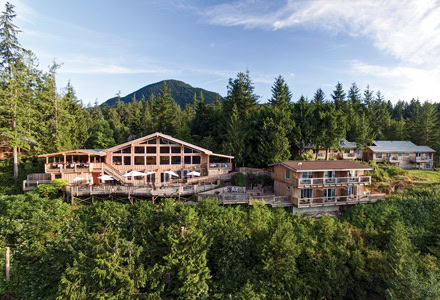 Kanada/British Columbia/ Egmont/Westcoast Wilderness Lodge/außen