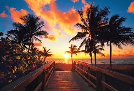 USA/Florida/Fort Lauderdale/Sonnenaufgang