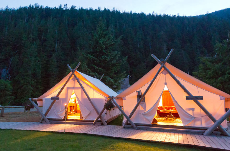 Lodge Zelte des Clayoquot Wilderness Resorts