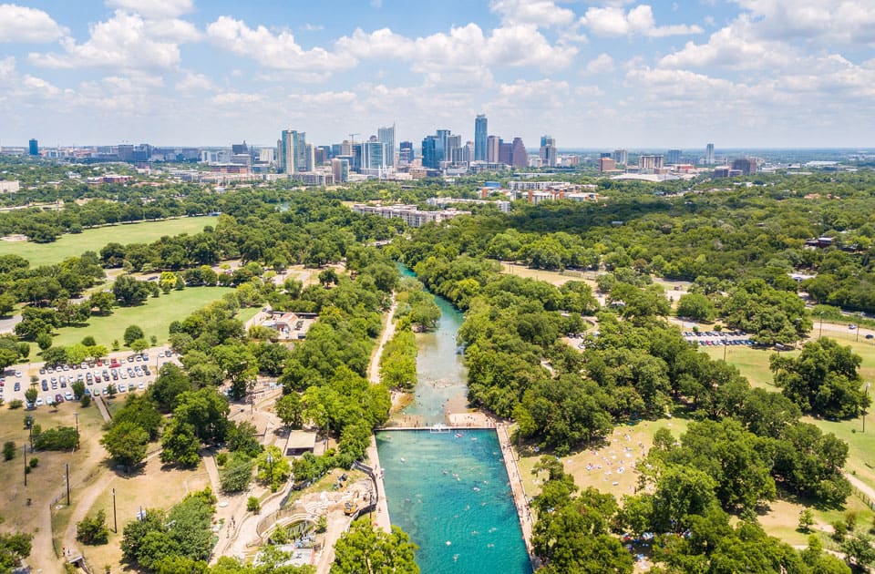 Luftansicht von Austin, Texas
