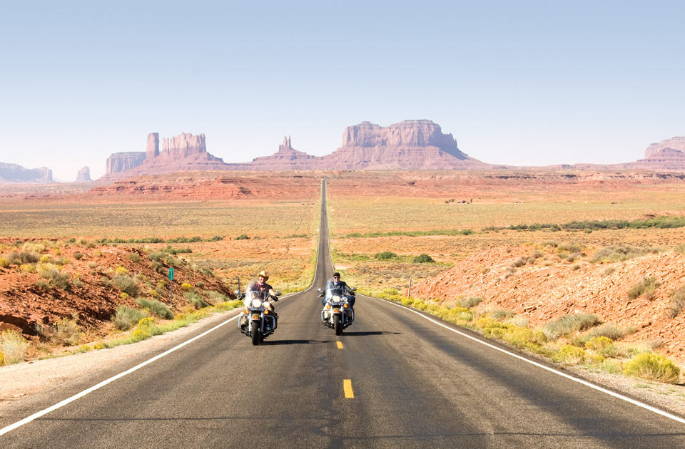 Mit dem Motorrad zum Monument Valley
