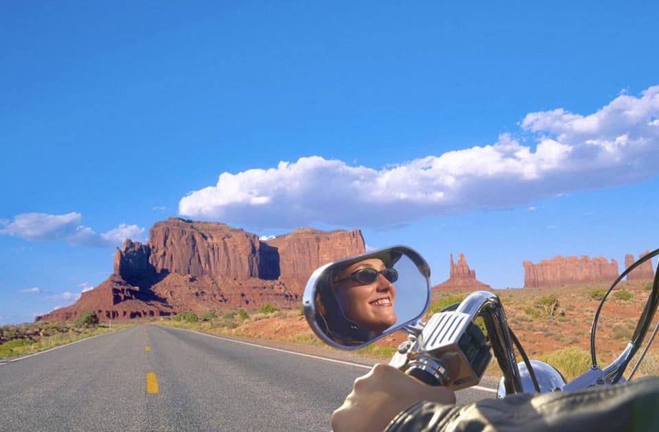 Mit dem Motorrad zum Monument Valley
