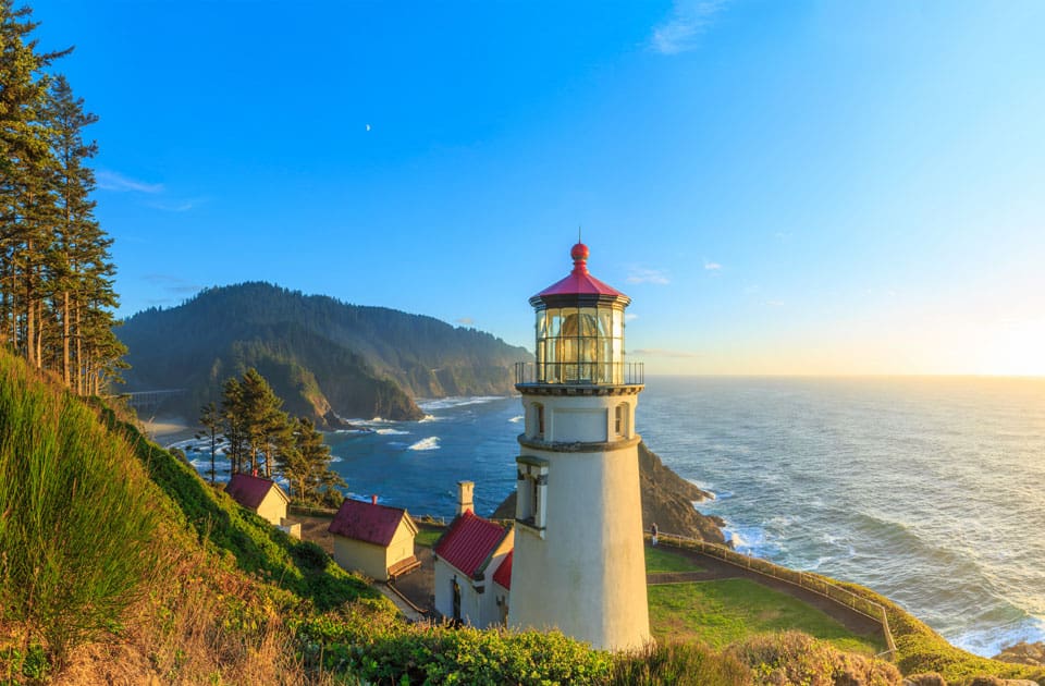 Heceta Head Leuchtturm an der Küste von Oregon