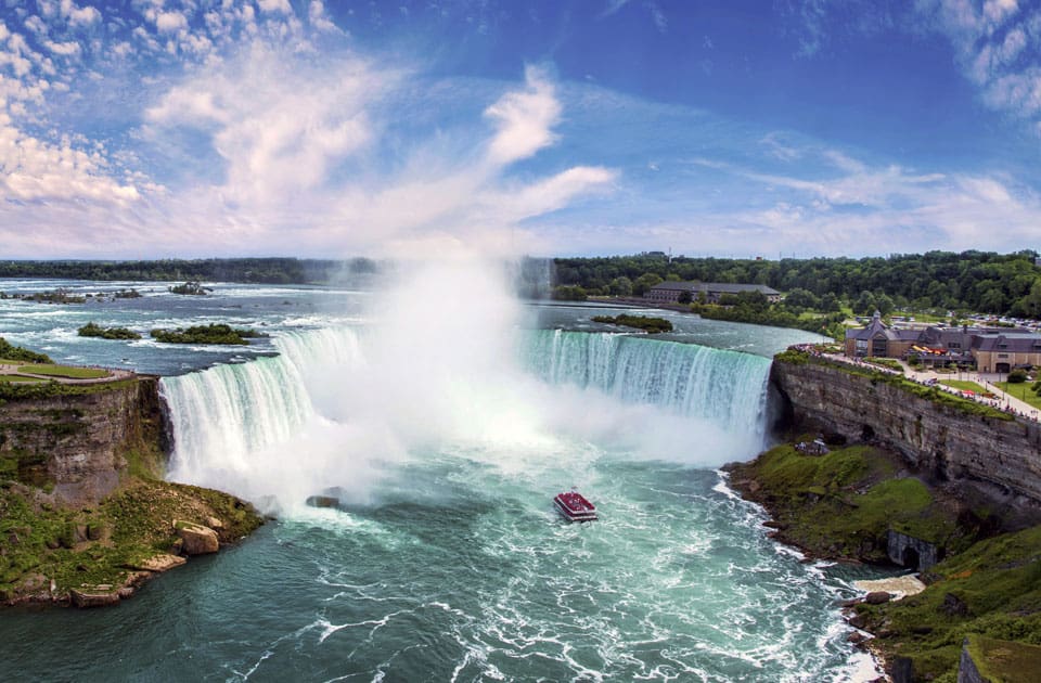 Blick über die Niagarafälle