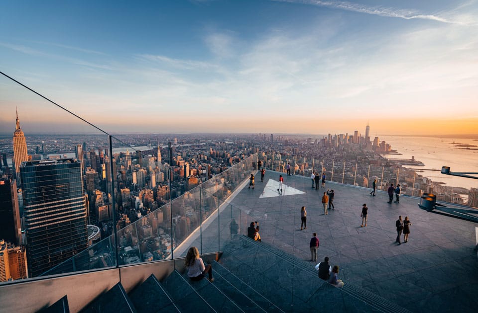 Aussichtsplattform von The Edge in New York City