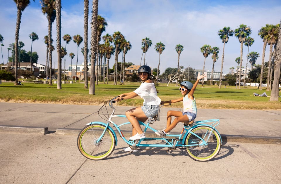 Mit dem Fahrrad durch Santa Monica