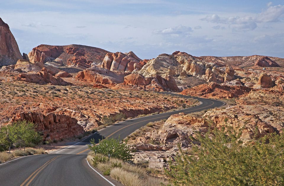 Straße durch das Valley of Fire, Nevada