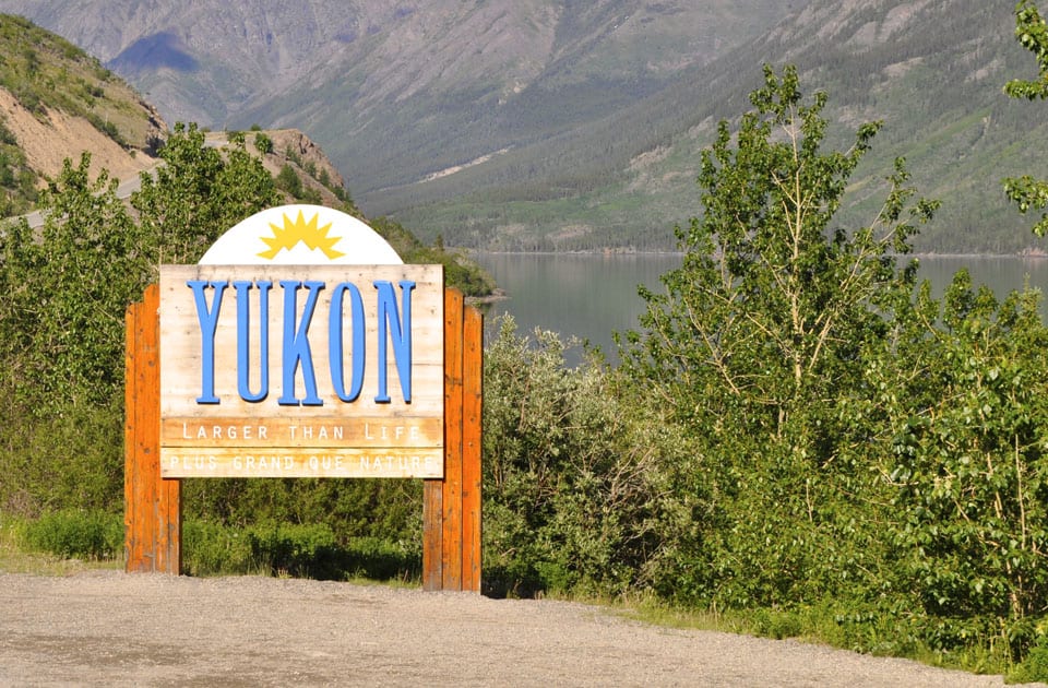 Das Yukon Schild