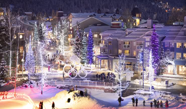 Fußgängerzone im Whistler Village