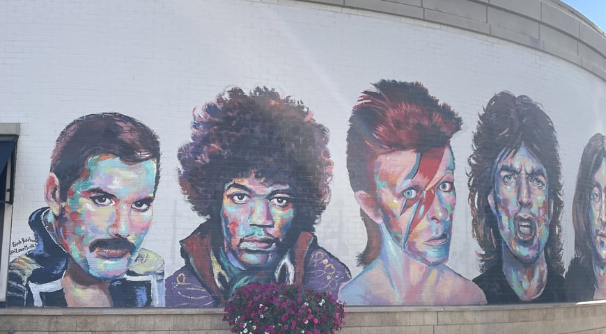 Mural “Rock Legends” in Salt Lake City