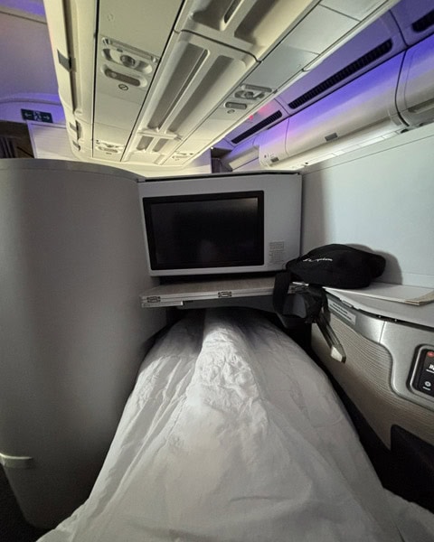Beinfreiheit in der Business Class