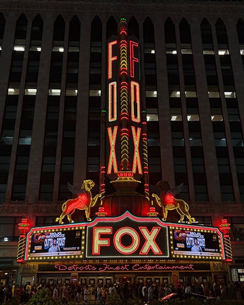 Fox Theather bei Nacht