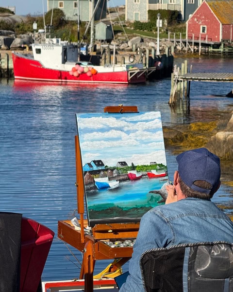 Künstler in Peggys Cove