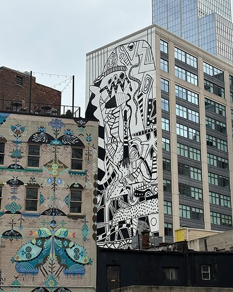 Murals bei der walking tour