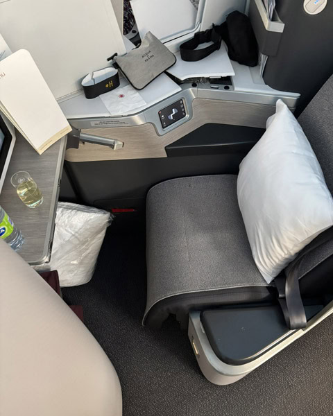 Sitzplatz in der Air Canada