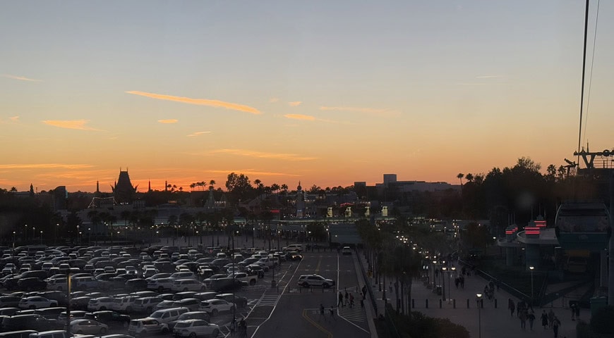 Sonnenuntergang bei Gondelfahrt