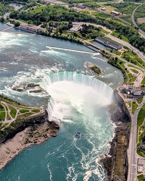 Helikopterflug über die Niagarafälle