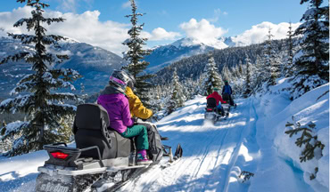 Schneemobiltour in Whistler